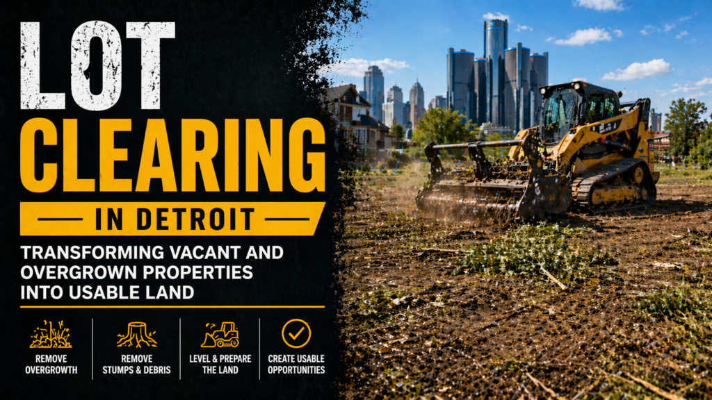 Lot Clearing in Detroit: Transforming Vacant and Overgrown Properties into Usable Land